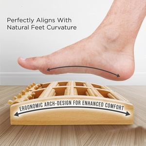 Rodillo <span class=keywords><strong>de</strong></span> Madera para Pies, Alivio <span class=keywords><strong>de</strong></span> la Fascitis Plantar y el Dolor Neuropático, Herramienta <span class=keywords><strong>de</strong></span> Acupresión con <span class=keywords><strong>Tabla</strong></span> <span class=keywords><strong>de</strong></span> Reflexología - Product Image 3