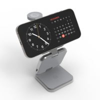Grosir Pabrik Charger Nirkabel Magnetik 3-in-1 15W Pengisian Cepat Dudukan Lipat Desktop untuk iPhone Smart Watch Earphone