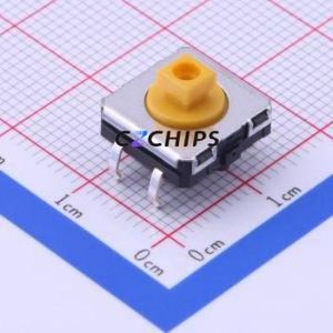 B3W-4055 BY OMZ Tactile Switch Through hole-4P,12x12mm Switch Single Pole Single Throw Rectangle Button Through Hole 12mm - Product Image 1