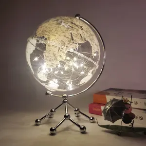 Wellfun produk rumah baru 2024 lampu malam globe dekorasi kreatif a globe decanter hadiah modern global keren globes