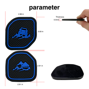 Posavasos para Portavasos de Coche para Jeep Wrangler 2018-2022, Material de Goma/PVC, Montaje en la Consola Central - Product Image 5