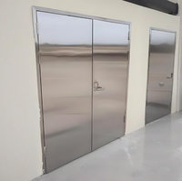 Porte affleurante ignifuge d'acier inoxydable SS304 avec la barre de panique