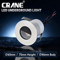 Lampe LED Encastrable Souterraine 5W Demi-Lune Étanche pour Jardin, Marches, Escaliers et Coins – Luminaire Asymétrique à Ailettes