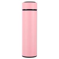 Nouveau flacon froid noir isolé tasse à vide intelligente tasse à café à Double paroi bouteilles en acier inoxydable avec couvercle à température LED