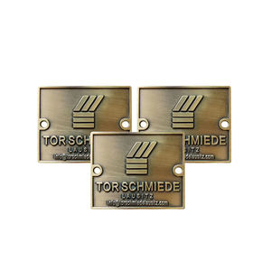 उच्च गुणवत्ता वाले अनुकूलित शैलियों आयत आकार फर्नीचर पत्र पीतल लेबल शीट लोगो माउंट चुंबकीय धातु प्लेट - Product Image 2