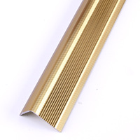 Profilé de nez de marche antidérapant en aluminium pour carrelage, étanche, pour hôtel, protection moderne et sûre des bords d'escalier