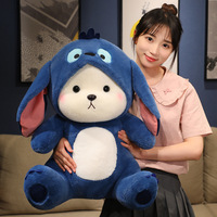 Oso de Peluche Súper Suave Transformable, Juguete de Peluche para Abrazar y Dormir, Animal de Peluche de 31cm-50cm, Regalo para el Día de San Valentín