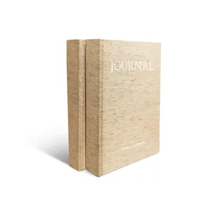 บริการพิมพ์ตามสั่ง สมุดบันทึกไดอารี่แบบกำหนดเอง ปกแข็ง ปกผ้า สมุดโน้ตขนาด A5 พร้อมริบบิ้น - Product Image 1