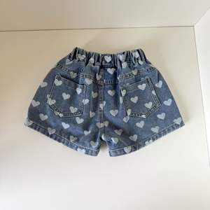 Pantalon d'été ample imprimé coeur Denim Bébé Fille Casual Versatile Skin-Friendly Girls Shorts - Product Image 5