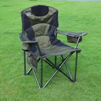 Chaise pliante de camping en fer pour l'extérieur, portable, avec isolation thermique, en tissu Oxford épaissi, chaise de plage en acier au carbone avec dossier King