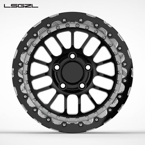 LSGZL 1 pièce Jante concave en alliage forgé pour voiture de course Drag Racing Beadlock 5x114.3 5x130 5x120 5x112 15 16 17 18 20 pouces pour <span class=keywords><strong>Gtr</strong></span> Bmw - Product Image 1