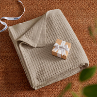 Plaid d'été léger en tissu gaufré respirant, rafraîchissant, doux et confortable, lavable en machine, idéal pour toutes les saisons, cadeau pour femmes