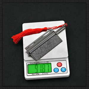 Anime Ninja Jinpachi Scatter Blade 12,5 cm 92g arma explosiva artesanía de Metal Anime Ninja artefacto coleccionable modelo de arma - Product Image 4