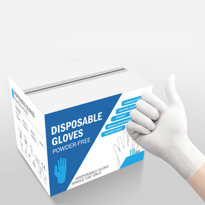 Guantes de trabajo de construcción personalizados Guantes médicos recubiertos de nitrilo Guantes desechables de vinilo de nitrilo - Product Image 5