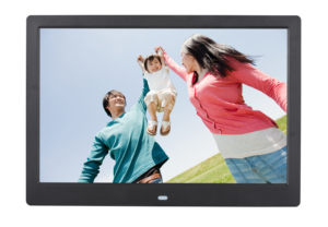 Fabrik Großhandel <span class=keywords><strong>Motion</strong></span> sensor 12 zoll Hängen TV Digital Foto Rahmen mit Power Adapter Wand Montage Stehen - Product Image 2