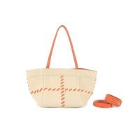 Sac à main en cuir pleine fleur OEM pour femme, sac à bandoulière portable avec doublure en microfibre, style color-block magnétique toutes saisons