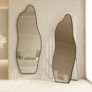 Miroir corporel LED Arch Top avec éclairage halo, interrupteur à capteur, lumière chaude, à poser ou à suspendre, pleine taille, <span class=keywords><strong>service</strong></span> OEM - Product Image 1