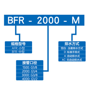 Regulador de Presión Neumático Liyuan BFR2000 3000 4000 con Manómetro y Filtro para Compresor de Aire - Product Image 3