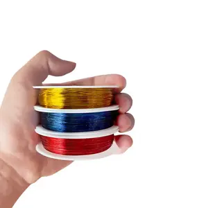 DIYクラフトツイストカラーアルミワイヤーツイストワイヤージュエリー - Product Image 2