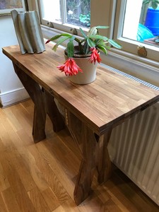 Custom Finger Joint Foldable Dining Table <strong>Oak</strong> Wooden <strong>Desk</strong> <strong>Top</strong> - Product Image 3