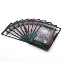 Kartu magnetik murid cetak CIP IC cerdas PVC bening desain keren dengan Barcode cetak Offset