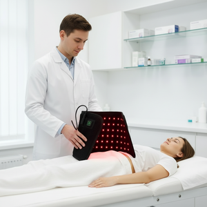 Appareil de photothérapie LED photodynamique portable, coussin pour tout le corps, thérapie par lumière rouge 660nm/850nm, à brancher à la maison, soulagement des mains et des pieds - Product Image 5