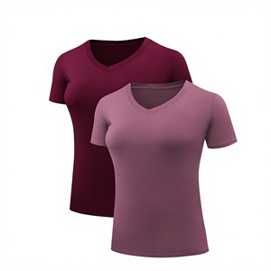 Women Crew Neck Short Sleeve <b>T</b> <b>Shirt</b> Slim Fit Knitted Tee Solid Color Summer Casual Top - Product Image 3