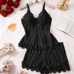 Nouvelle collection automne, vente chaude, lingerie féminine élégante, camisole à dentelle, pyjama deux pièces, ensemble de lingerie sexy pour tous les jours - Product Image 5