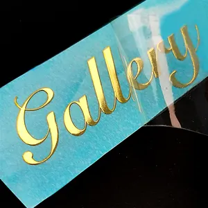 Professional Custom Gold Foil Stamping Embossed Printed Round Logo Sticker Manufacturer