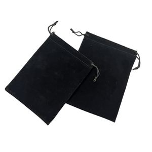 Bolsas de Terciopelo con Cordón para Regalo, Personalizadas con Logotipo, Color Negro, para Guardar Joyas - Product Image 5