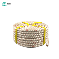 Corde en PP torsadée à 3 brins pour amarrage marin, ligne d'amarrage haute résistance en polypropylène pour bateaux, 6mm-60mm, 200m/rouleau - Vente chaude