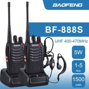 Mini talkie-walkie Baofeng Bf888s, 400-470mhz, portée de 5km, IP54, communication extérieure pour la construction et l'usage civil - Product Image 3