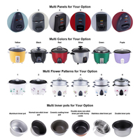 Cuisinière à riz numérique mini 2L, design rétro, en acier inoxydable, pour dortoir, peut cuire le riz pour 3-4 personnes, KC02002