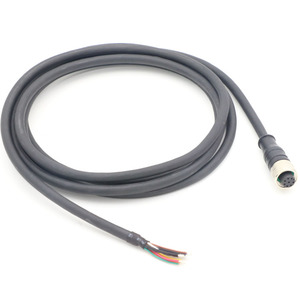 ขั้วต่ออุตสาหกรรม M12 แบบ A-coded 8 พิน ตัวเมีย พร้อมช่องเสียบแบบงอและสายเคเบิล PVC 3M สำหรับโมดูล I/<span class=keywords><strong>O</strong></span> - Product Image 6