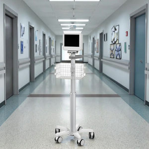 휴대용 생체 신호 모니터 롤 스탠드 모바일 의료 트롤리 알루미늄 ABS 바구니 병원 사용 응급 의료 장비 장바구니 - Product Image 5