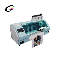 A3UVprinter dengan lampu cetak 5 warna printer tinta menyembuhkan kecepatan tinggi dan presisi 35cm pembersih ukuran cetak XP600Print head