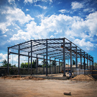 Construcions en acier préfabriquées de conception moderne et populaire, bâtiments d'entrepôt métalliques, construction à faible coût