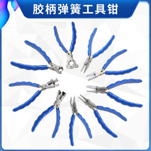 Pince de réglage pour lunettes, en métal antidérapant, pour la réparation des montures et la fixation des branches, avec poignée bleue - Product Image 3