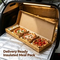 Boîte à pizza personnalisée à faible MOQ avec logo pour la livraison de pizzas en chaîne, les services à emporter et la restauration