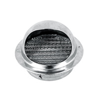 Grille d'aération ronde à économie d'énergie flexible en acier inoxydable 201/304 pour hottes de cuisinière échappement de cuisine utilisation extérieure et hospitalière