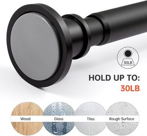 Direct Sale Ultra-minimalist Metal Shower <strong>Curtain</strong> <strong>Pole</strong> Adjustable Shower <strong>Curtain</strong> Rod High <strong>End</strong> Design for Bathroom - Product Image 5