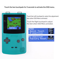 2024 laminé 2.45 "GBC IPS écran de rétroéclairage HD tout-en-un Installation facile effet Pixel OSD pour Gameboy Color GBC