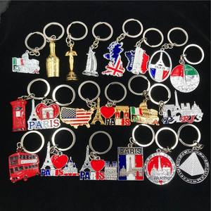 Vente <span class=keywords><strong>en</strong></span> gros de porte-clés <span class=keywords><strong>en</strong></span> alliage de zinc 3D avec logo personnalisé, souvenir pour la France, l'Italie, le Royaume-Uni, Dubaï, l'<span class=keywords><strong>Égypte</strong></span>, tourisme, impression <span class=keywords><strong>en</strong></span> gravure - Product Image 6