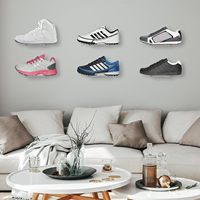 Étagère de présentation de baskets flottantes pour magasin de détail