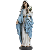 Décoration intérieure personnalisée pour la maison, petite sculpture en résine de 30 cm du Saint Jésus catholique, statues religieuses de la Vierge Marie
