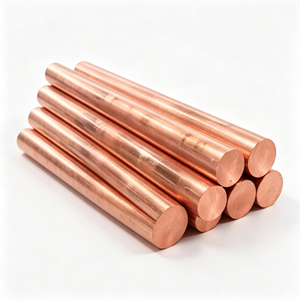 Barre ronde pleine en cuivre pur T2 99,99 % ETP C11000, découpe sur mesure, directement de l'usine, pour composants électriques conducteurs - Product Image 1