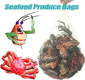 Sacs de rangement en filet réutilisables pour oignons, pommes de terre, ail et fruits de mer (crabe, palourde, coquillages) |   Sacs en filet personnalisables du Shandong - Product Image 6