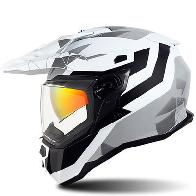 Crucero en Blanco y Negro con Visera Transparente