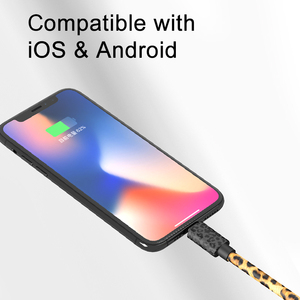 Câble USB en aluminium rond imprimé PU de style nouveau avec charge rapide 3A pour <span class=keywords><strong>iPhone</strong></span> et Type C - Product Image 6