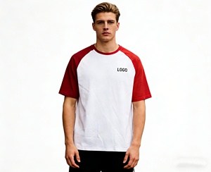 Nouvel arrivage : T-shirts pour hommes 100% coton, impression sérigraphique, prix bas, épaules contrastées. - Product Image 2